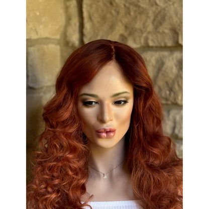 AURORA Virgin Human Hair Wig | Cowboy Copper | 4x4 Silk Base | HD Invisible Transparent Lace Front, Custom Made to Order