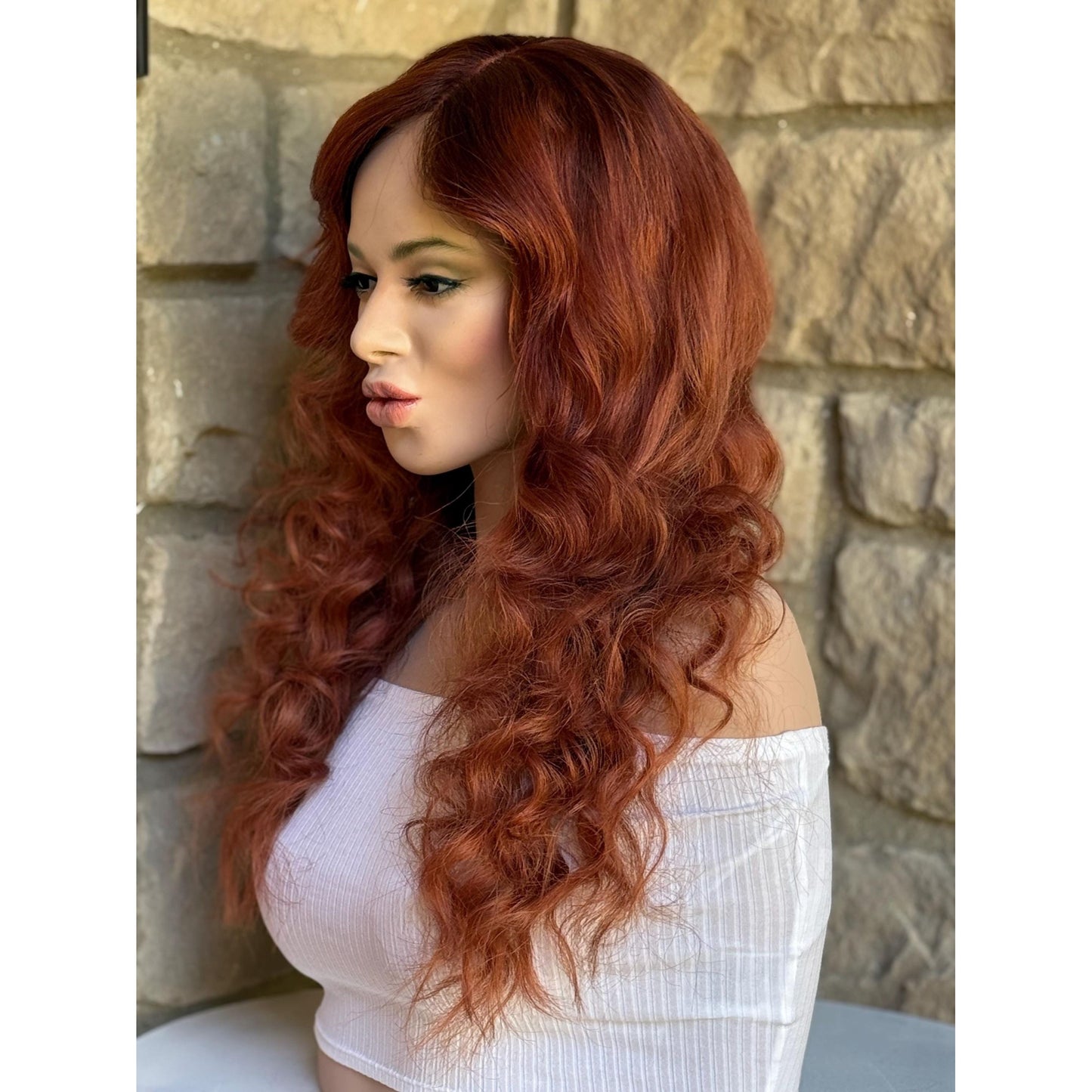 AURORA Virgin Human Hair Wig | Cowboy Copper | 4x4 Silk Base | HD Invisible Transparent Lace Front, Custom Made to Order