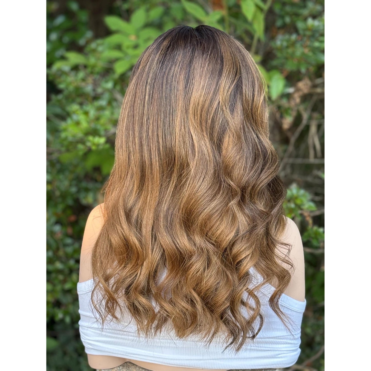 TESSA Toasted Honey Cider Brown Balayage Wig, HD Invisible Transparent Lace Front, 100% Luxury Human Hair Wig