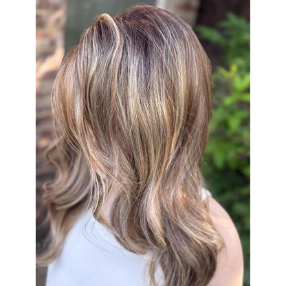 TEMPERANCE Neutral Dirty Champagne Blonde Wig, Lace Front, 13x6 Hand-Tied, Human Hair Blend