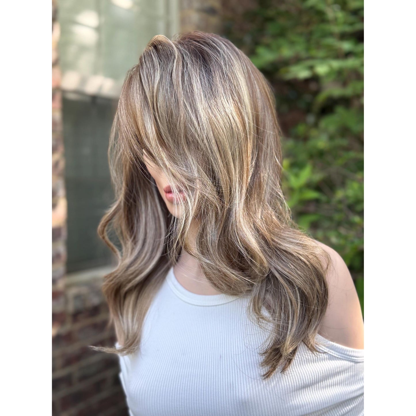 TEMPERANCE Neutral Dirty Champagne Blonde Wig, Lace Front, 13x6 Hand-Tied, Human Hair Blend
