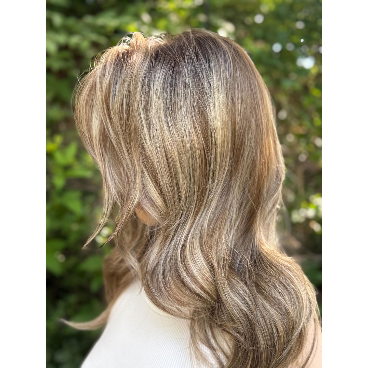 TEMPERANCE Neutral Dirty Champagne Blonde Wig, Lace Front, 13x6 Hand-Tied, Human Hair Blend