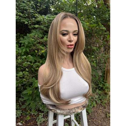 SUTTON Old Money Hamptons Blonde Wig, Lace Front, 13x4 Hand-Tied, Human Hair Blend