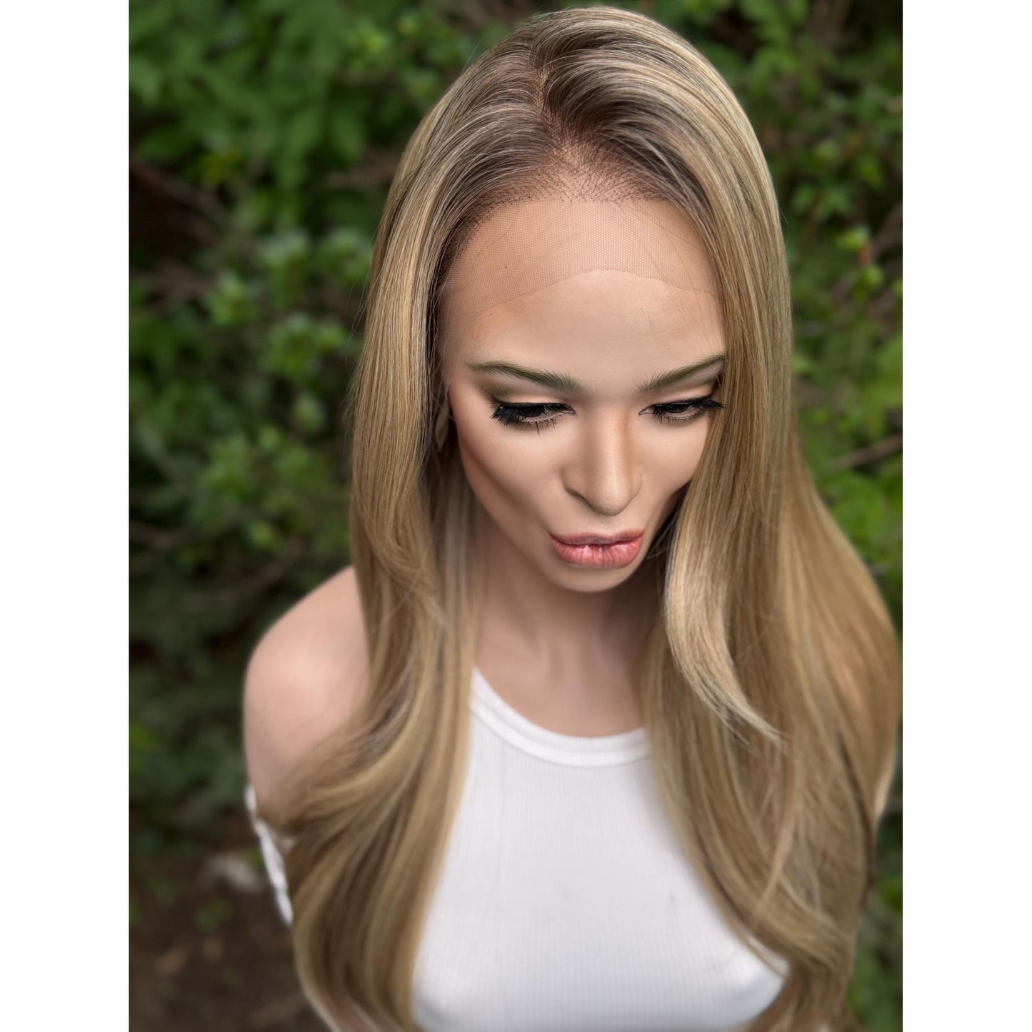 SUTTON Old Money Hamptons Blonde Wig, Lace Front, 13x4 Hand-Tied, Human Hair Blend