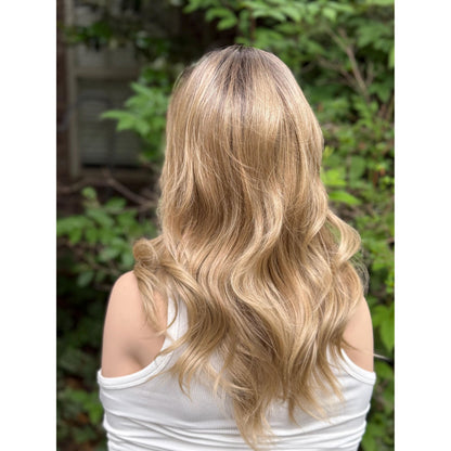 FABIOLA Multi-Dimensional Dirty Blonde Wig, Lace Front, 13x6 Hand-Tied, Human Hair Blend