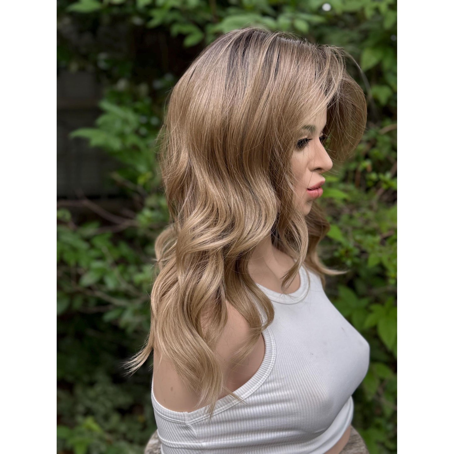 FABIOLA Multi-Dimensional Dirty Blonde Wig, Lace Front, 13x6 Hand-Tied, Human Hair Blend