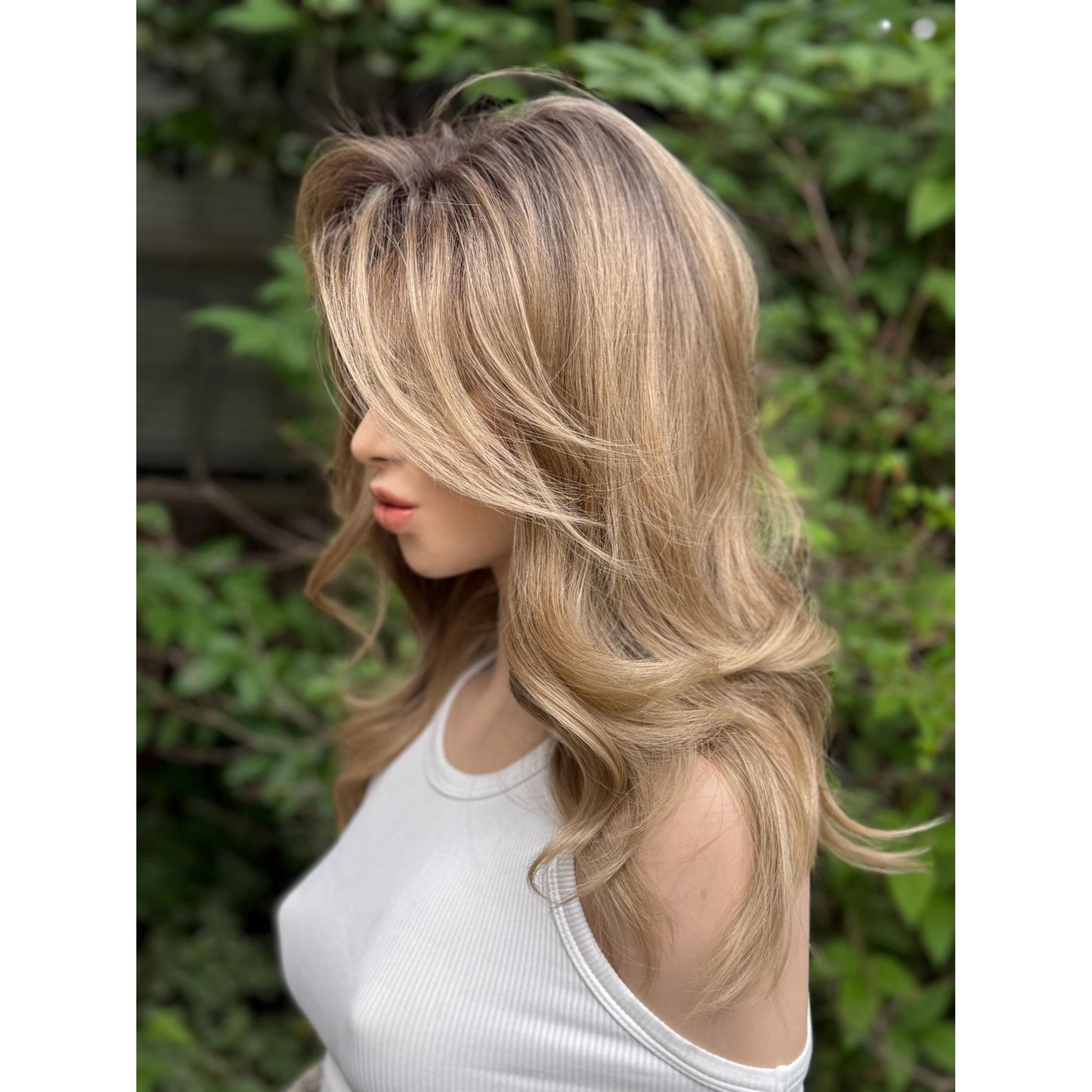 FABIOLA Multi-Dimensional Dirty Blonde Wig, Lace Front, 13x6 Hand-Tied, Human Hair Blend