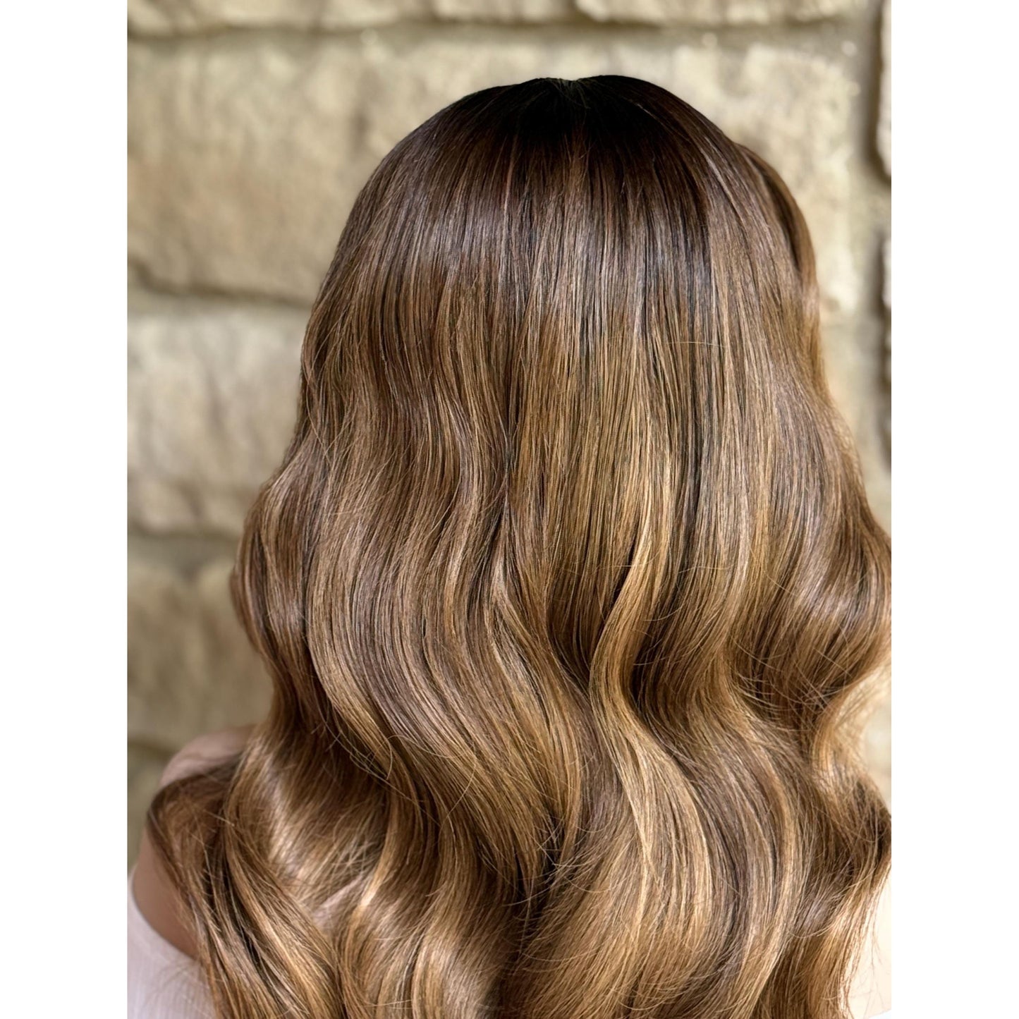 MILLY 100% Human Hair Wig | Brunette Mix, Honey Blonde Balayage | HD Invisible Transparent Lace Front | Bronde Hi-Light, Custom Made to Order