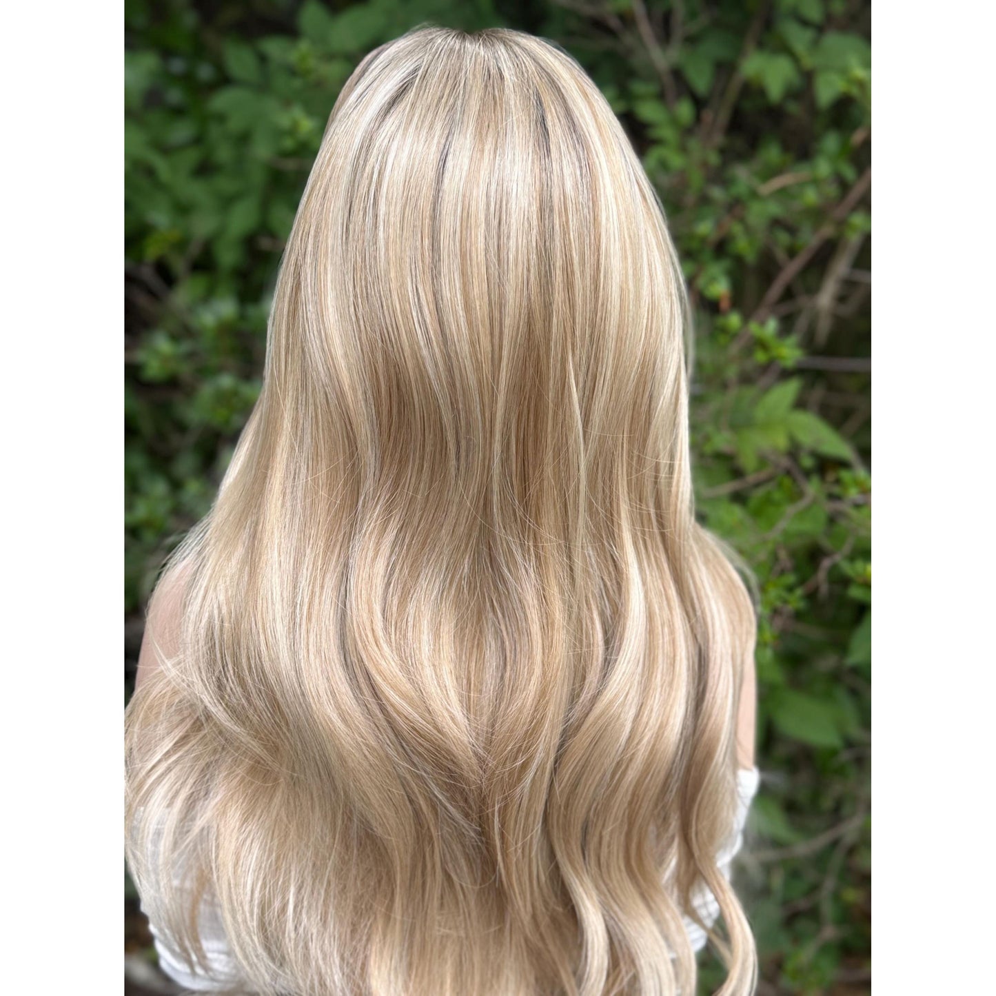 HEATHER RAE Rooted Sugar Cookie Blonde Wig, Lace Front, 13x4 Hand-Tied, Human Hair Blend