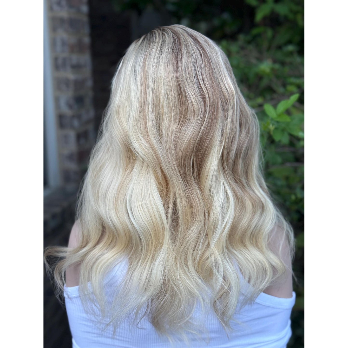 SYBIL Bright Vanilla Blonde Warm Sandy Balayage Highlights Wig, HD Invisible Transparent Lace Front,  100% Luxury Human Hair Wig